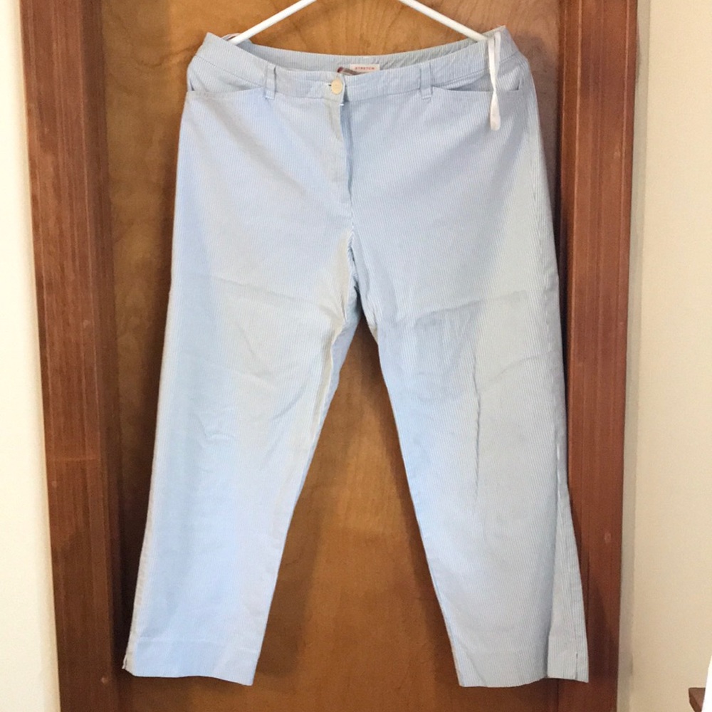 🌻🌻Anne Klein sport pants, blue stripe, 12P🌻🌻
